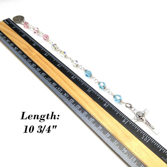 St. Gerard Chaplet, Handmade Rosary, Patron Saint of Motherhood - Picture 3 of 7